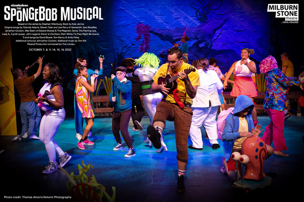 The cast of The SpongeBob Musical at the Milburn Stone Theatre Photo