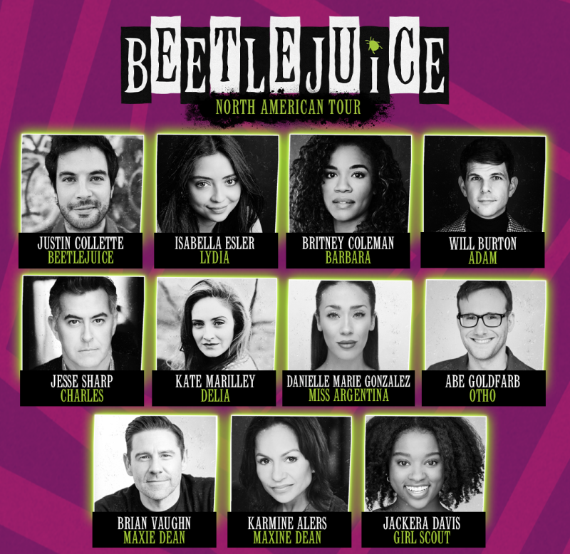 Justin Collette Will Lead BEETLEJUICE North American Tour; Principal and Featured Cast Announced! Image