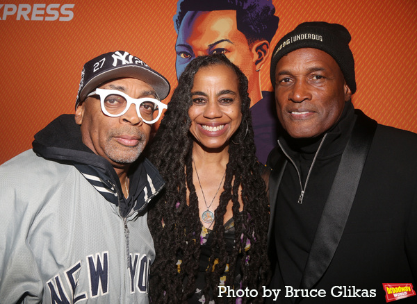Spike Lee, Playwright Suzan-Lori Parks and Director Kenny Leon Photo