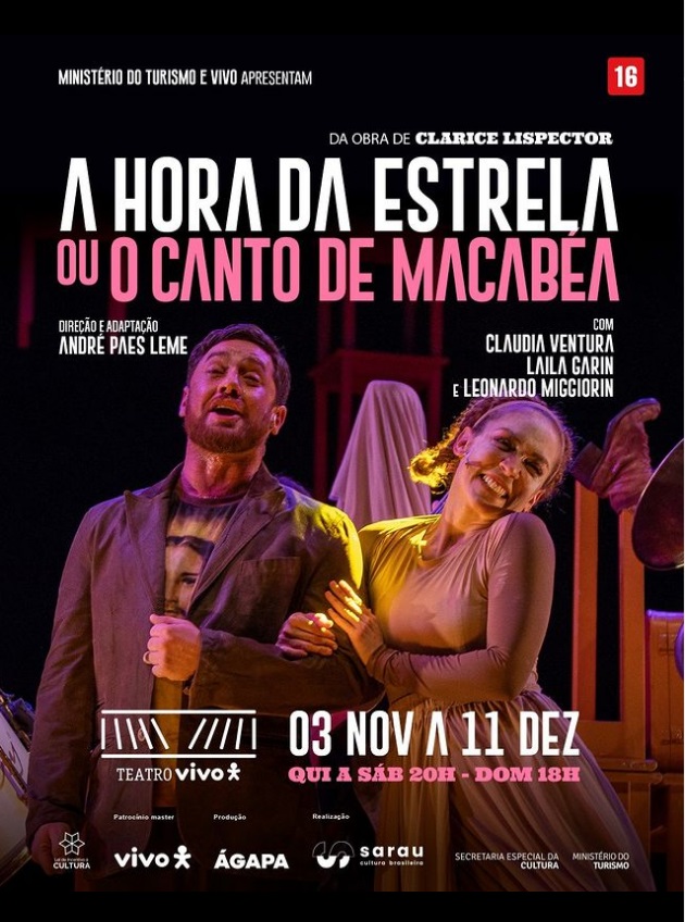 Musical A HORA DA ESTRELA or CANTO DE MACABEA, Celebrates the Centenary of Clarice Lispector  Image