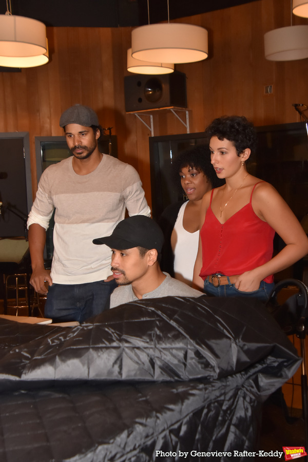 Photo Exclusive: See the Cast of ALADDIN in the Recording Studio for CAROLS FOR A CURE 2022 Image