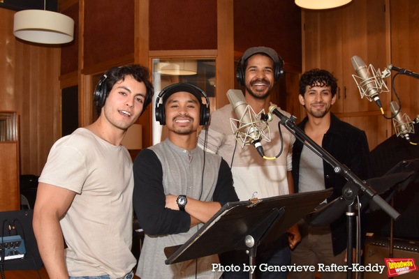 Photo Exclusive: See the Cast of ALADDIN in the Recording Studio for CAROLS FOR A CURE 2022 Image