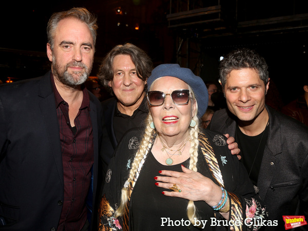 Director Jeremy Herrin, Book Writer Cameron Crowe, Joni Mitchell and Composer Tom Kit Photo