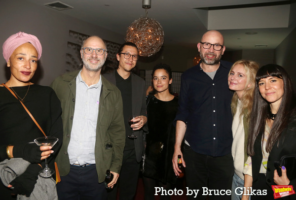 Zadie Smith, Jesse Armstrong, Robert Noble, Juliana Canfield, Tony Roche, Justine Lup Photo