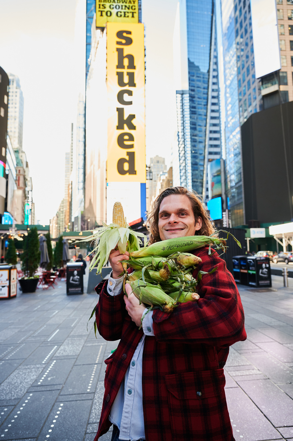 Photos & Video: The Company of SHUCKED Takes Over Times Square Image