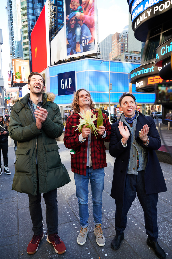 Photos & Video: The Company of SHUCKED Takes Over Times Square Image