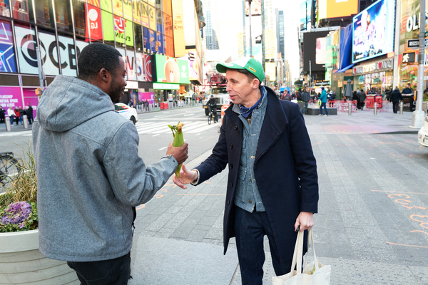 Photos & Video: The Company of SHUCKED Takes Over Times Square Image