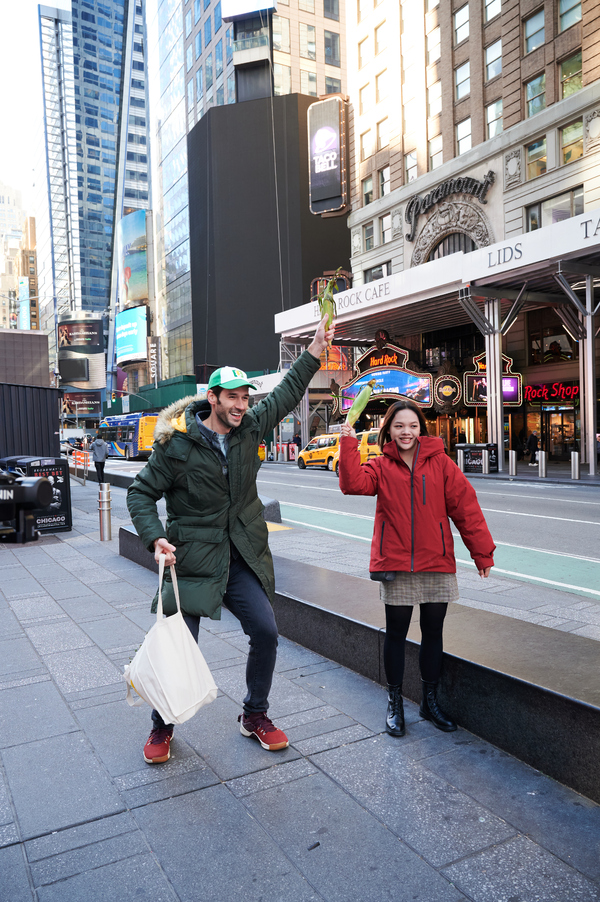 Photos & Video: The Company of SHUCKED Takes Over Times Square Image