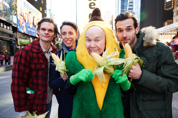Photos & Video: The Company of SHUCKED Takes Over Times Square Image