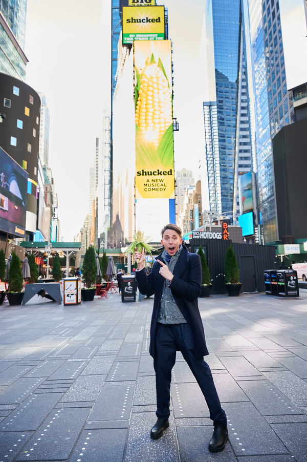 Photos & Video: The Company of SHUCKED Takes Over Times Square Image