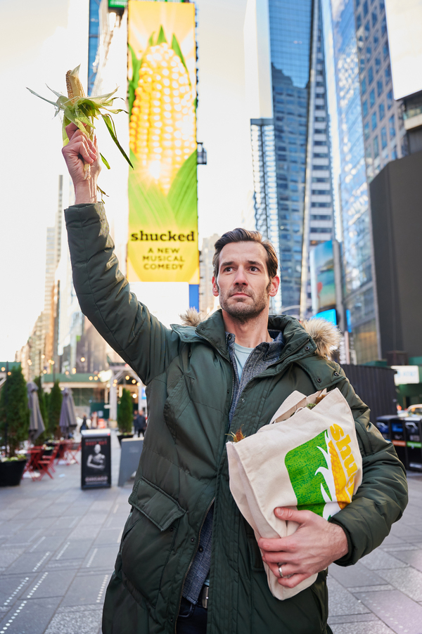 Photos & Video: The Company of SHUCKED Takes Over Times Square Image