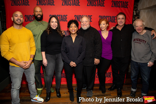 Photos: The Company of BETWEEN RIVERSIDE AND CRAZY Meets the Press! Image