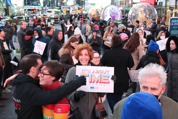 Photos & Video: Actors' Equity Members Rally in Times Square for a Fair Deal on Broadway Image