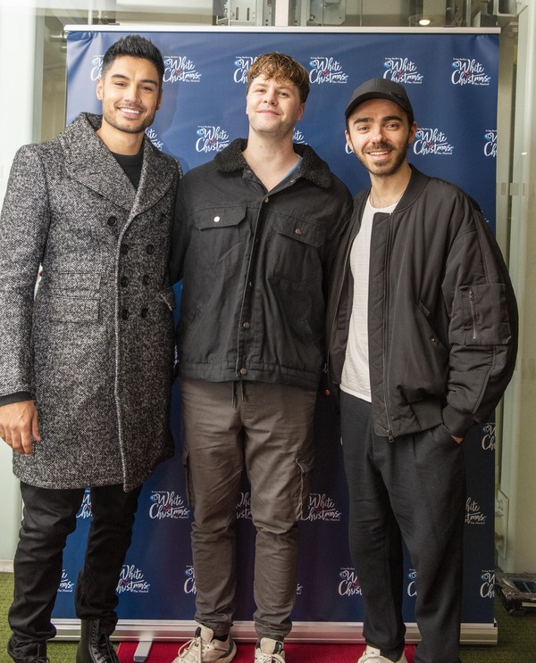 Siva Kaneswaran and Nathan Sykes with Jay McGuiness Photo