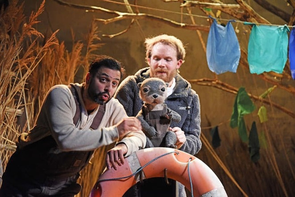 Chris Nayak, Tom Chapman and Portly the Otter Photo