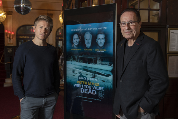 Photos: Peter James Meets George Rainsford, His New Roy Grace, on Stage at Theatre Royal Brighton 