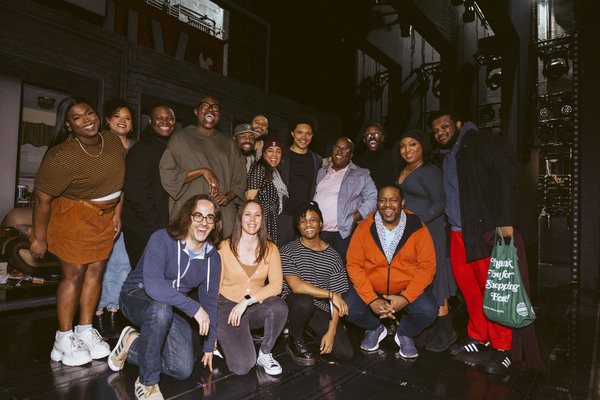 A Strange Loop cast and creatives backstage with Trevor Noah Photo