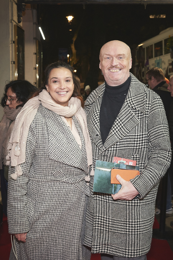 Mark Ravenhill and guest attending the opening night of Orlando at the Garrick Theatr Photo