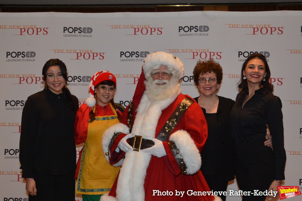 Vanessa Porras, Pumpkin Pie, Santa Claus, Judith Clurman and Maria Tramontozzi Photo