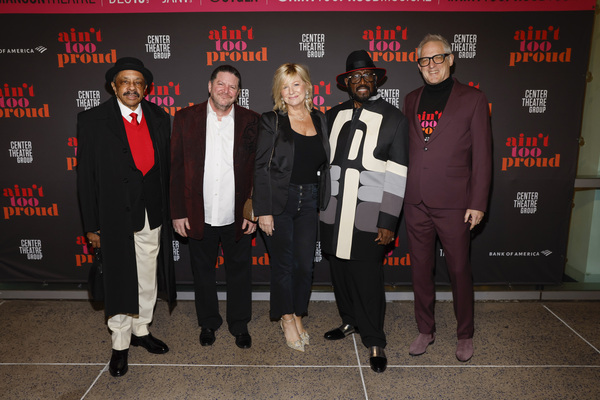 Ron Tyson, Scott Frankfurt, Sharon Frankfurt, Otis Williams and Harry Weinger Photo