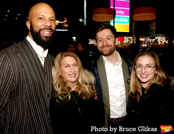 Common, Second Stage Artistic Director Carole Rothman, Alex Levine and Molly Forster Photo
