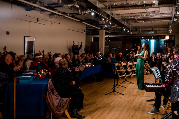 Aeriel Williams sings All I Want For Christmas Is You. (Photo by Elizabeth Stenholt) Photo
