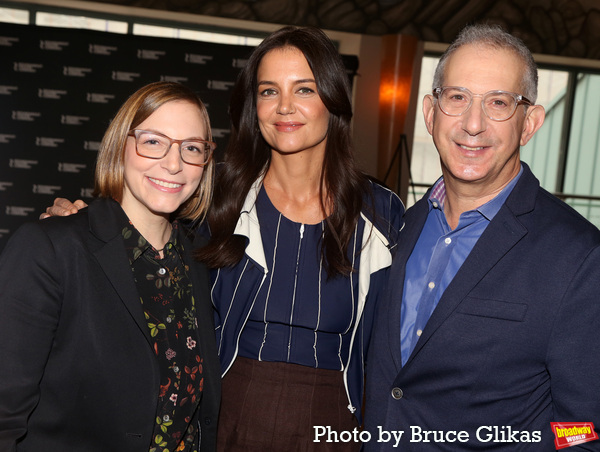 Playwright Anna Ziegler, Katie Holmes and Director Barry Edelstein Photo
