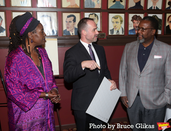 Sharon D Clarke, Sardis Co-Owner/ Manager Sean Ricketts and Wendell Pierce  Photo