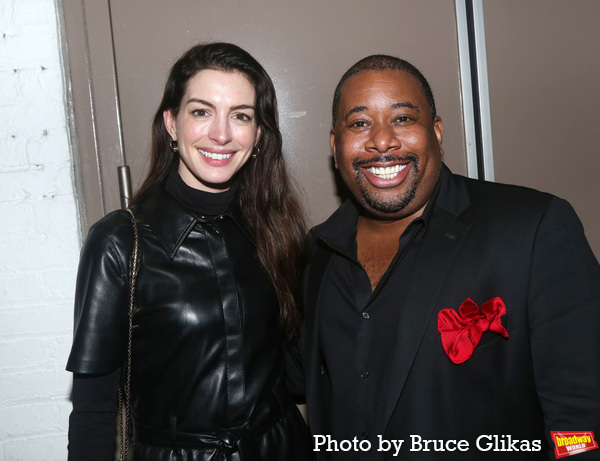 Anne Hathaway and Producer Brian Moreland  Photo
