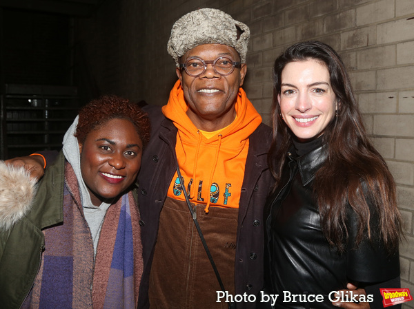 Danielle Brooks, Samuel L. Jackson and Anne Hathaway Photo