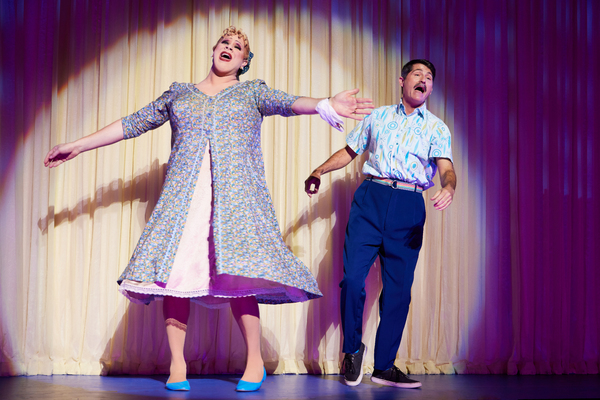 L-R Andrew Levitt and Ralph Prentice Daniel in Hairspray. Photo courtesy of Jeremy Da Photo