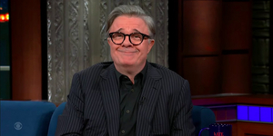 VIDEO: Nathan Lane Talks His PICTURES FROM HOME Wig on COLBERT Video