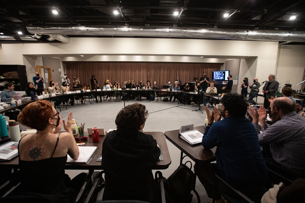 Photos: First Look at Andrew Burnap, Phillipa Soo, Jordan Donica & More in Rehearsals for CAMELOT Image