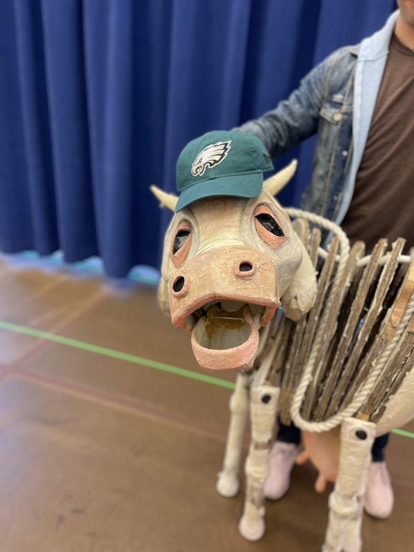 Photos: Milky White From INTO THE WOODS Is Rooting For The Eagles This Superbowl Image