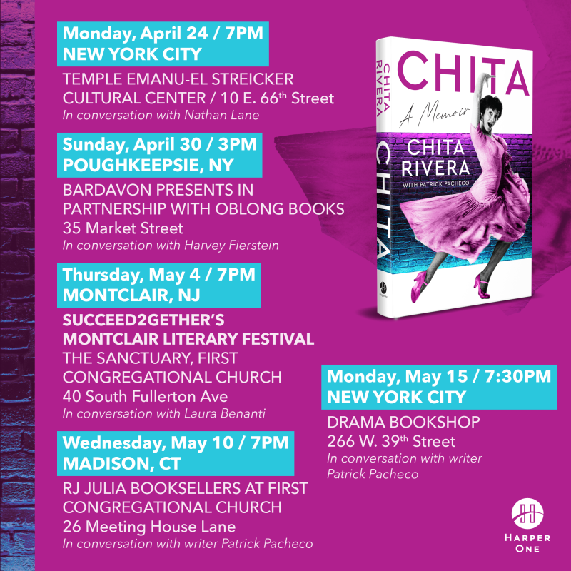 Chita Rivera to Launch Book Tour This Spring With Nathan Lane, Laura Benanti & More 