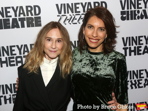 Holly Hunter and Vineyard Theatre Artistic Director Sarah Stern Photo