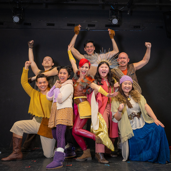 The Cast of THE MONKEY KING, A Kung Fu Musical: Gage Thomas, Charles Pang, Bella Vill Photo