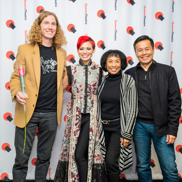 Jonathan Fadner, Kimbirdlee Fadner with National Asian Artist Project co-founders Baa Photo