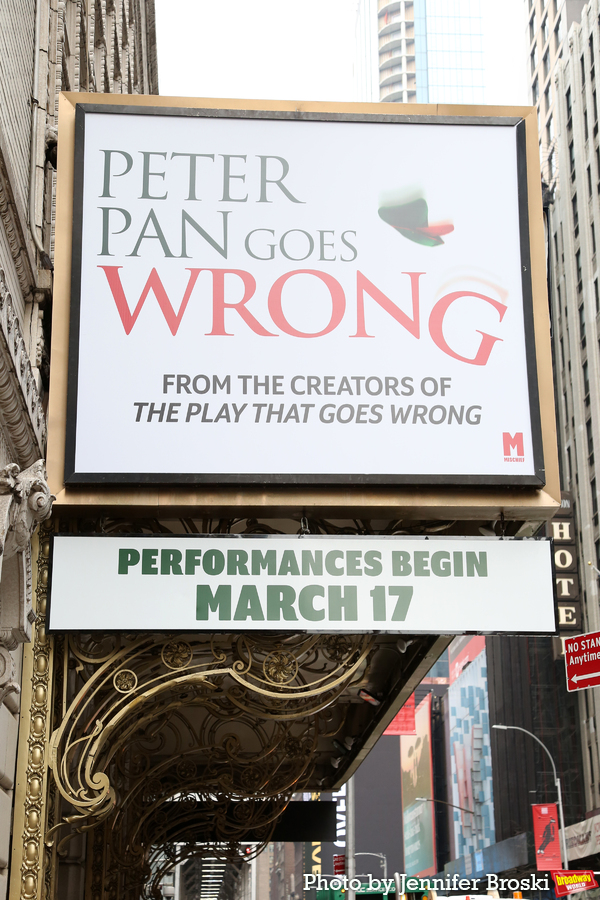 Up on the Marquee: PETER PAN GOES WRONG Image