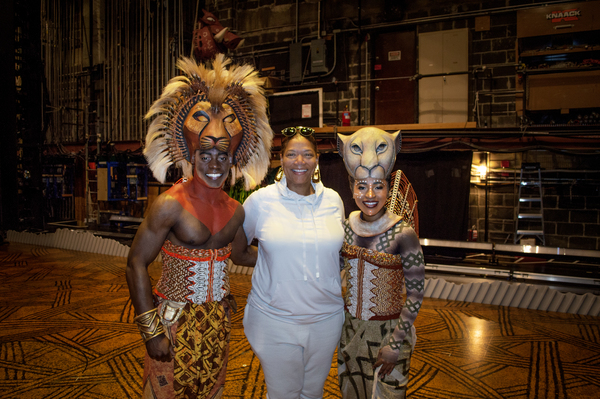 Photo: Queen Latifah Visits THE LION KING on Broadway Image
