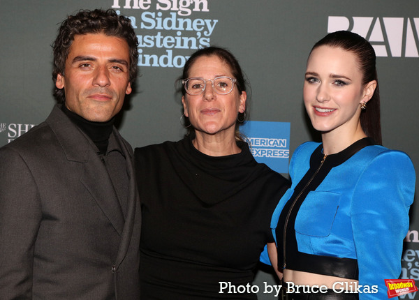 Oscar Isaac, Director Anne Kaufman and Rachel Brosnahan  Photo