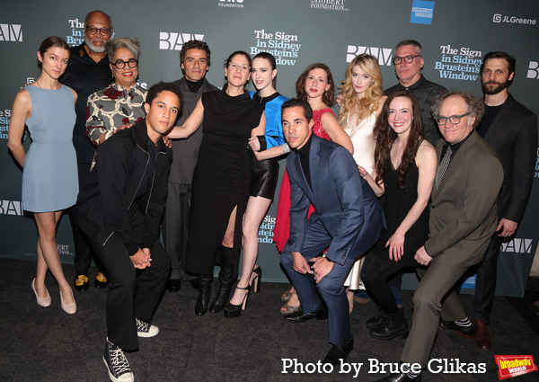 The Cast & Company of "The Sign in Sidney Brustein's Window" including Oscar Isaac, R Photo