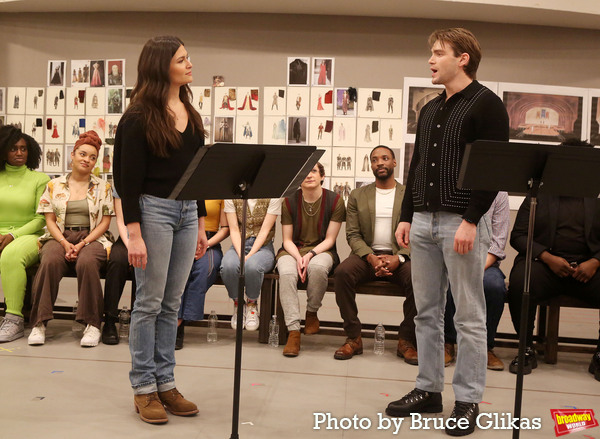 Photos: In Rehearsal with Andrew Burnap, Phillipa Soo, Jordan Donica, and the Cast of CAMELOT! Image