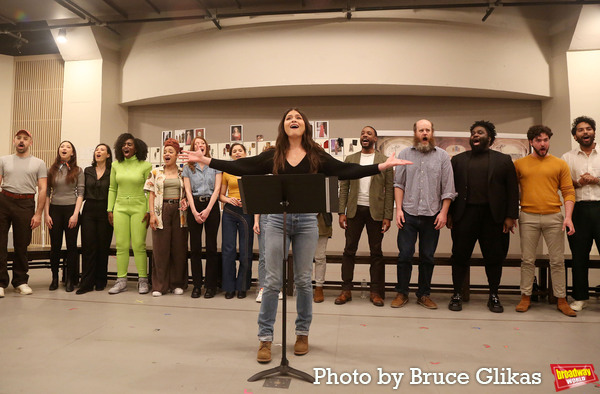 Photos: In Rehearsal with Andrew Burnap, Phillipa Soo, Jordan Donica, and the Cast of CAMELOT! Image