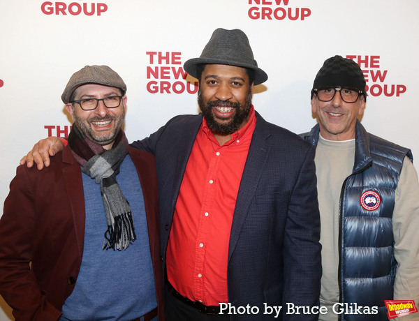 Executive Director of The New Group Adam Bernstein, Playwright Thomas Bradshaw and Di Photo