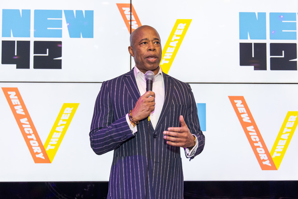 Photos: Mayor Eric Adams Speaks at The New Victory Theater Image