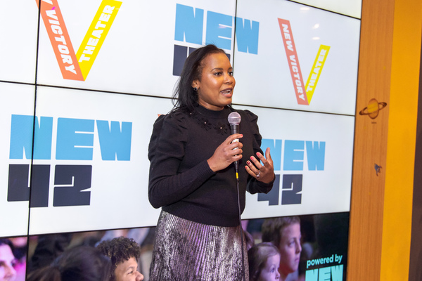 Photos: Mayor Eric Adams Speaks at The New Victory Theater Image