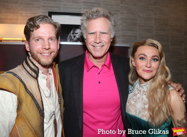 Stark Sands, Will Ferrell and Betsy Wolfe Photo