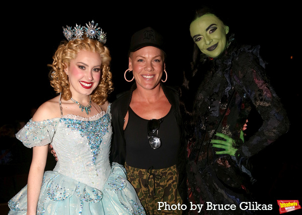 Photos: P!NK Proves She Goes Good With Green as She Visits WICKED on Broadway! Image