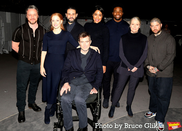 James McAvoy, Jessica Chastain, Arian Moayed, Jesmille Darbouze, Michael Patrick Thor Photo
